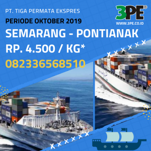 Rate harga biaya tarif ekspedisi semarang pontianak, Tiga Permata Ekspres