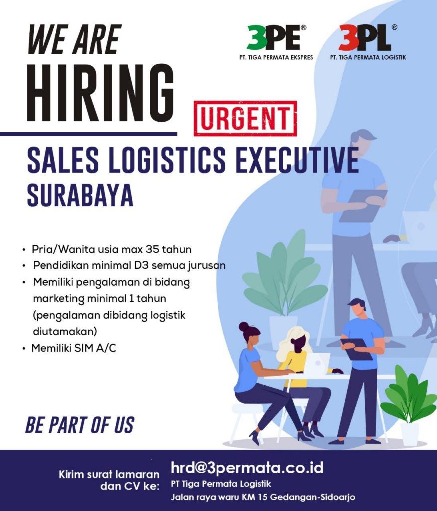 loker surabaya sales logistics executive agustus 2020